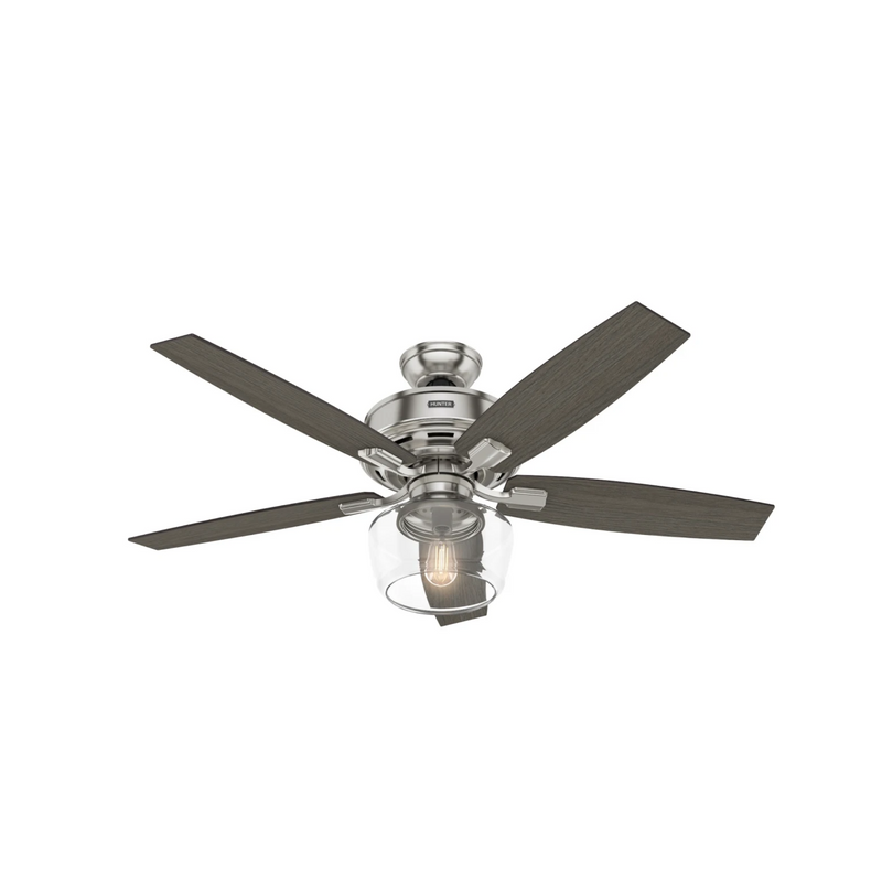 Hunter 52-Inch Bennett Brushed Nickel Ceiling Fan