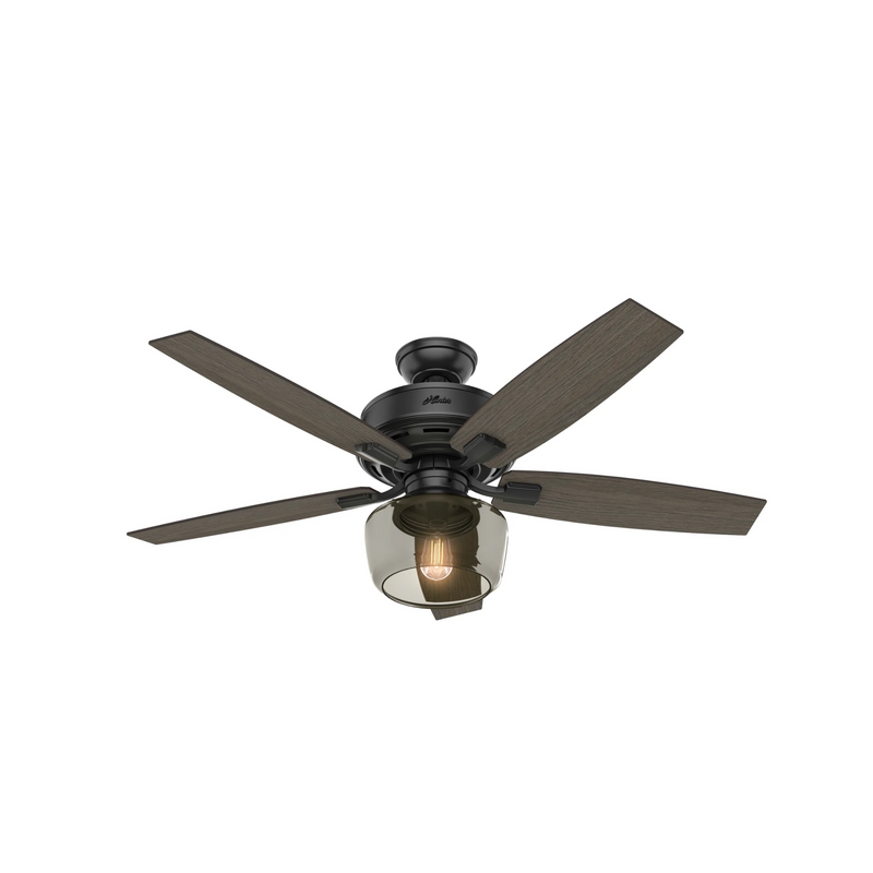 Hunter 52-Inch Bennett Matte Black Ceiling Fan