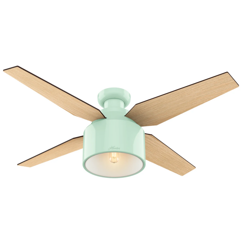 Hunter 52-Inch Cranbrook Low Profile Mint Ceiling Fan
