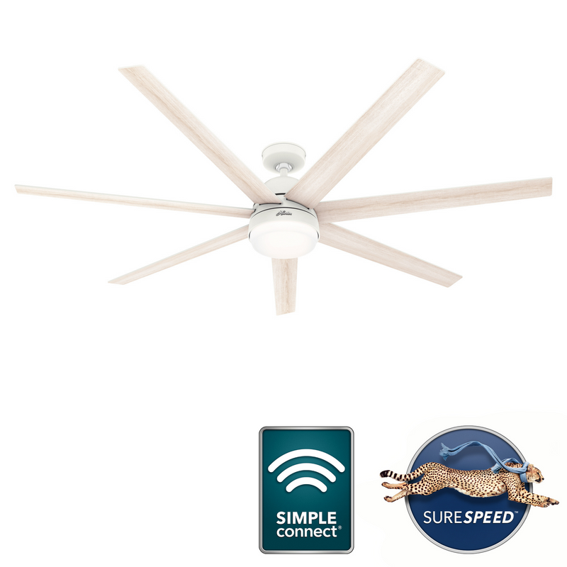 Hunter Phenomenon 70-inch Matte White Ceiling Fan