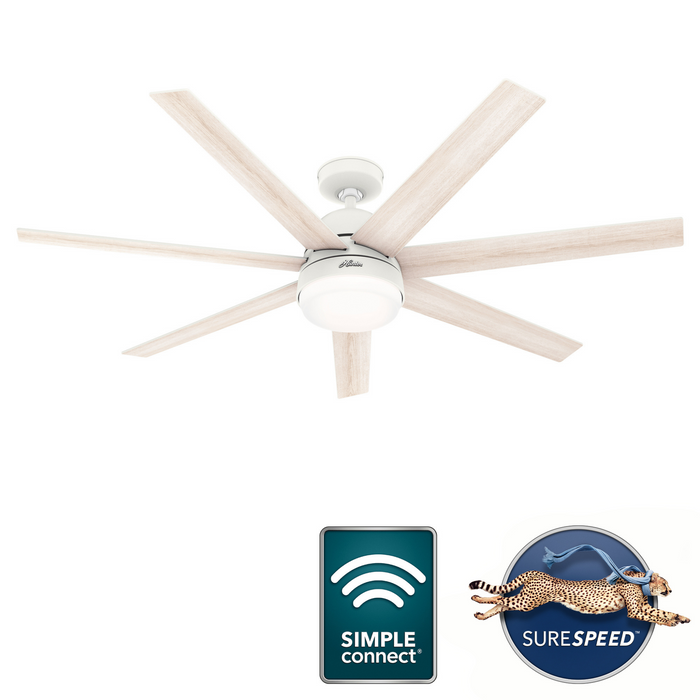 Hunter Phenomenon 60-inch Matte White Ceiling Fan