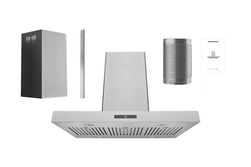 Hauslane Chef Series IS-700 1000 CFM Convertible Stainless Steel Island Range Hood