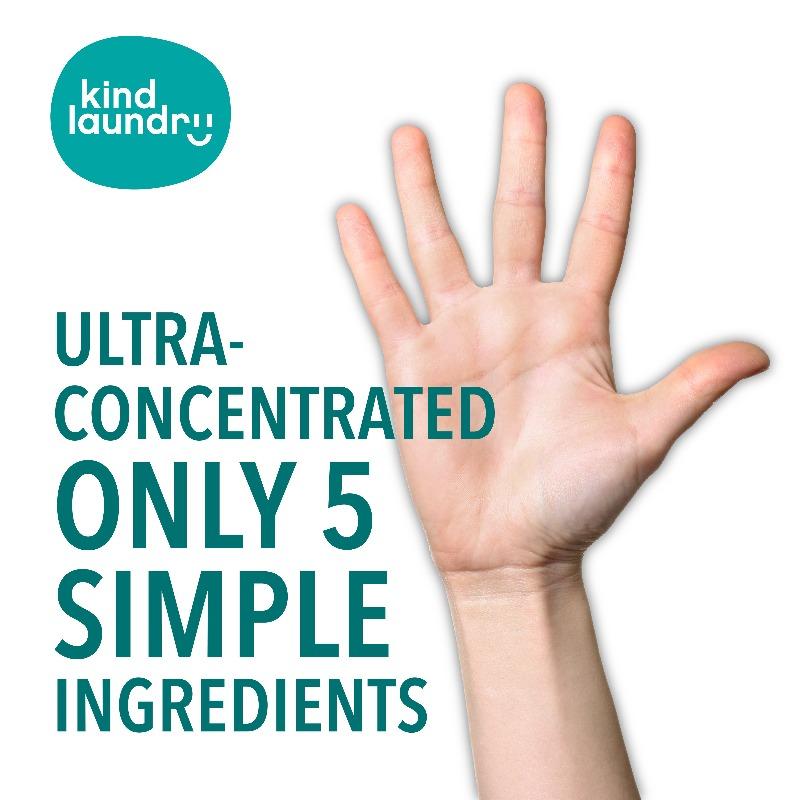 Kind Laundry Eco-Friendly Laundry Detergent Sheets 60 sheets, Fragrance Free