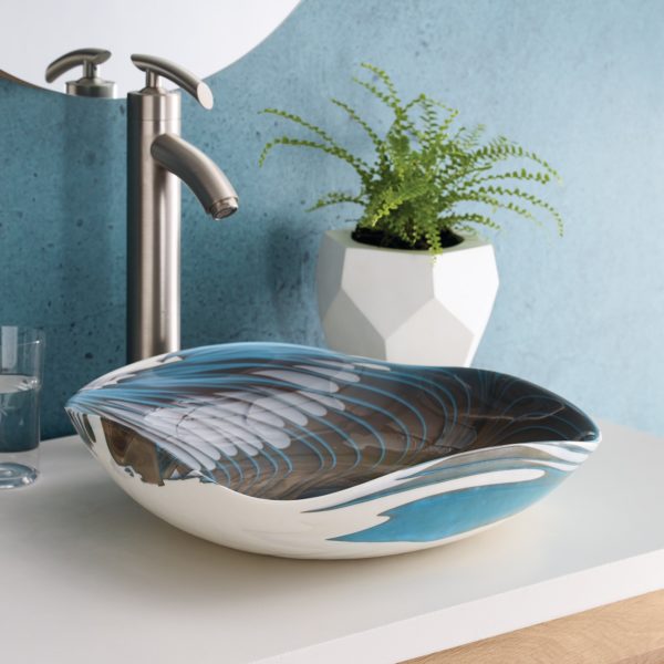 Native Trails Lido Series Glass Vessel Bathroom Sink