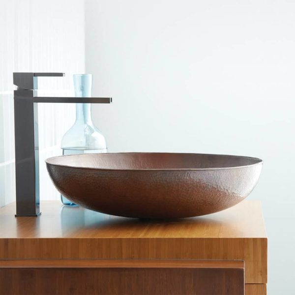 Native Trails Maestro Sonata Hammered Copper Vessel Bathroom Sink