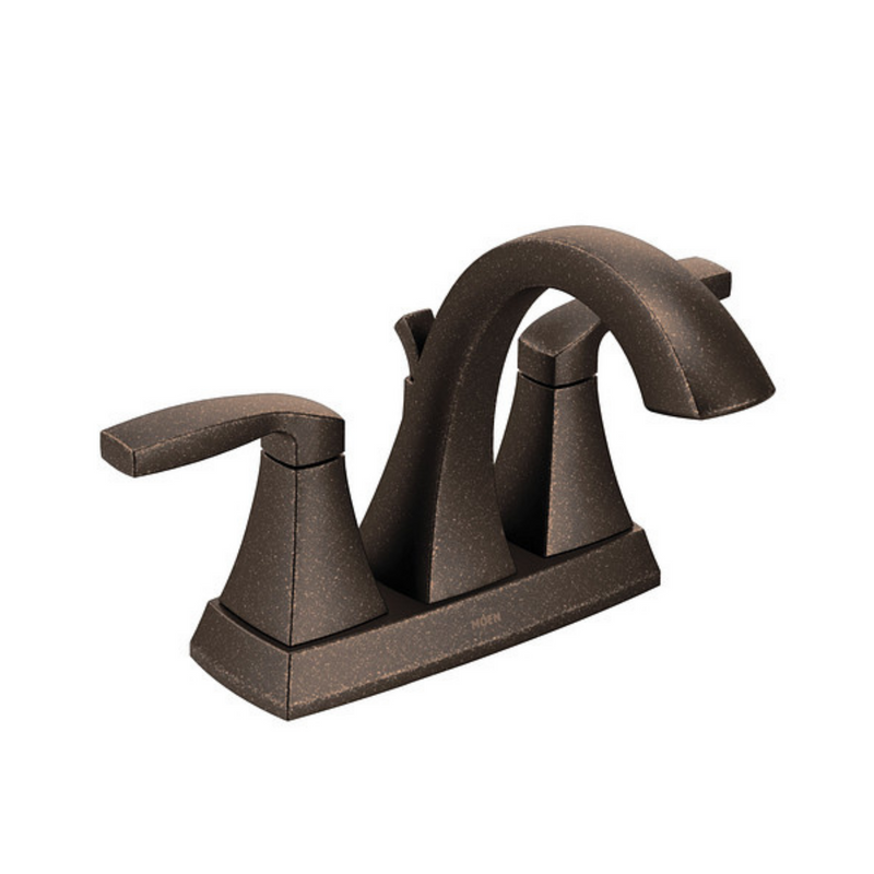 Moen Voss Oil Rubbed Bronze Two-Handle High Arc Bathroom Faucet