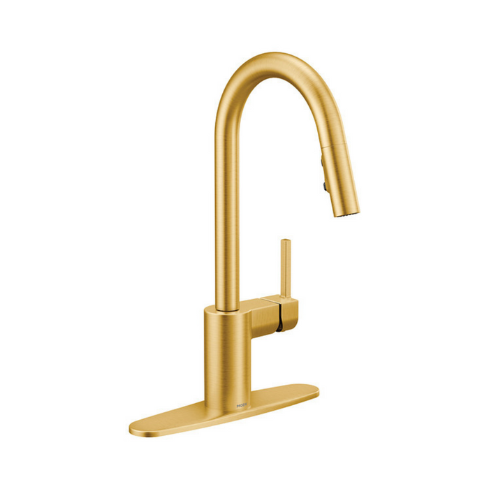 Moen Align Brushed Gold One-Handle High Arc Pulldown Kitchen Faucet