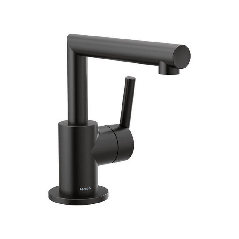 Moen Arris Matte Black One-Handle Bathroom Faucet