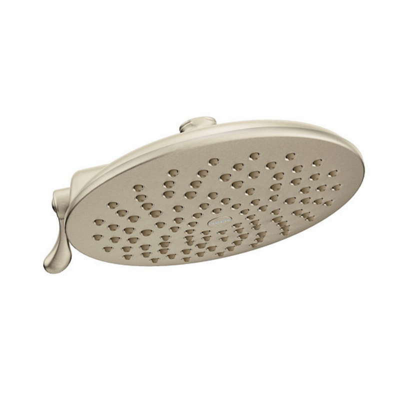 Moen Velocity Brushed Nickel Two-Function 8" Diameter Spray Head Rainshower