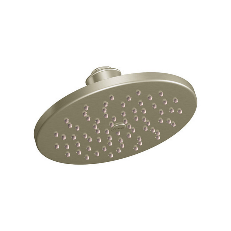 Moen Brushed Nickel One-Function 8" Diameter Spray Head Rainshower