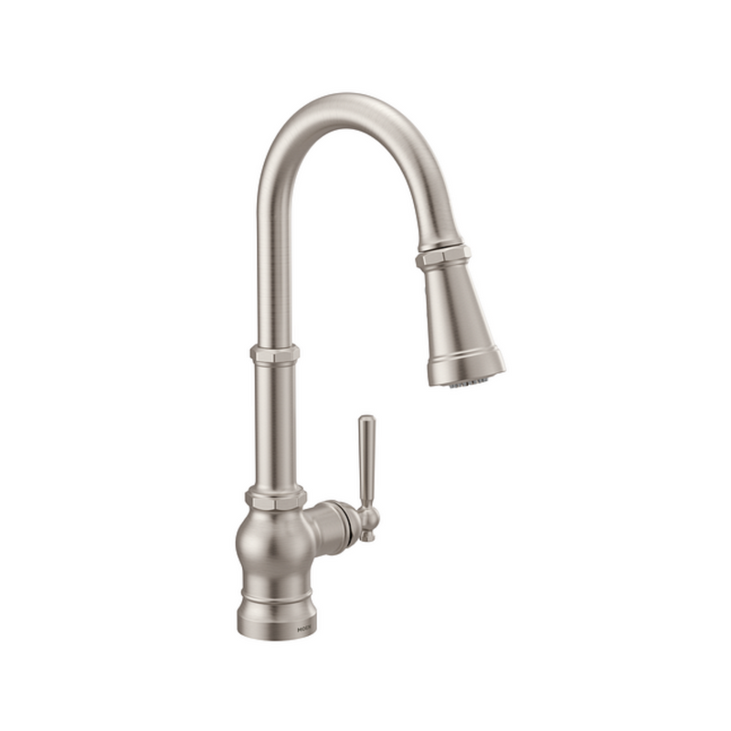 Moen Paterson Stainless Interchangeable One-Handle Pull-Down Kitchen Faucet