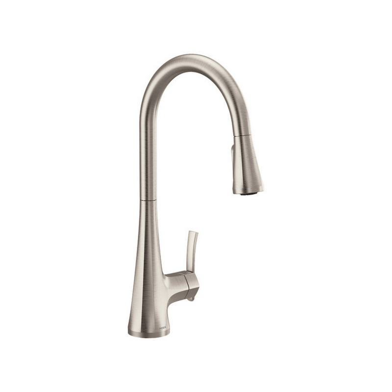 Moen Sinema Spot Resist Stainless One-Handle High Arc Pull-Down Kitchen Faucet
