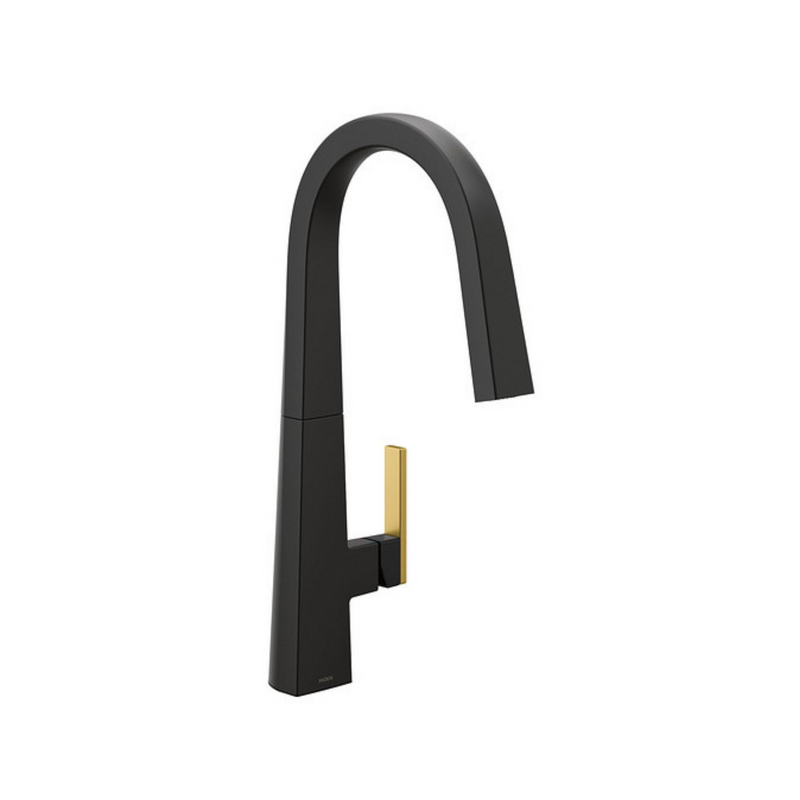 Moen Matte Black One-Handle High Arc Pull-Down Kitchen Faucet