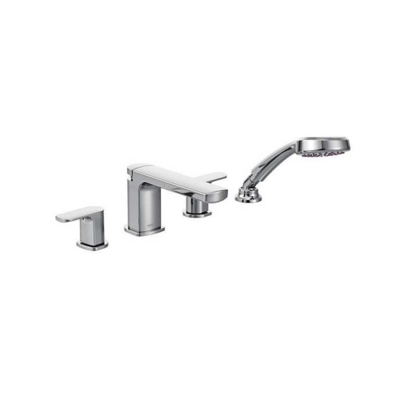 Moen Rizon Chrome Two-Handle Low Arc Roman Tub Faucet