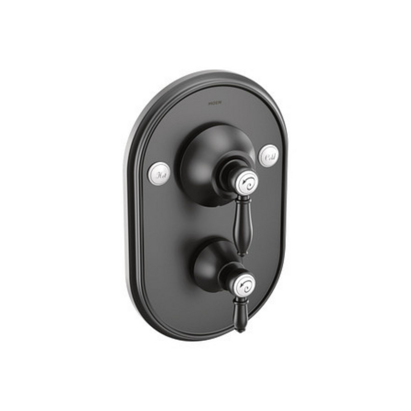 Moen Weymouth Matte Back Posi-Temp with Diverter TUB/Shower Valve Only