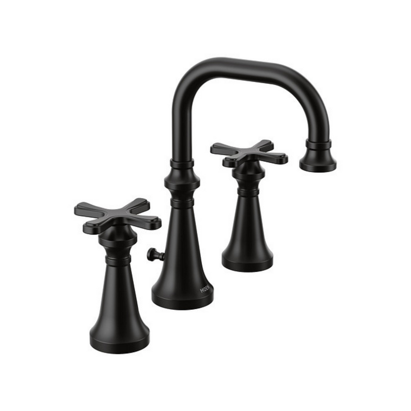 Moen Colinet Matte Black Two-Handle High Arc Bathroom Faucet