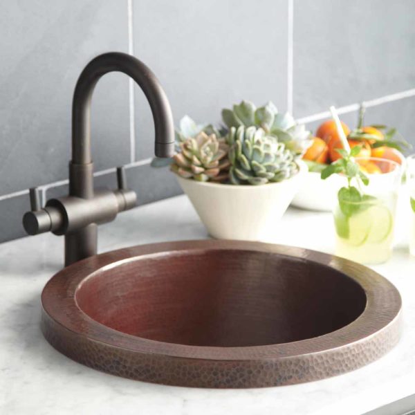 Native Trails Mojito Hammered Copper Bar & Prep Sink