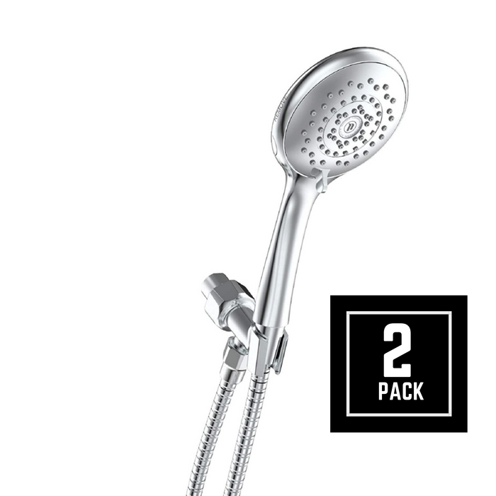 Niagara Conservation Healthguard 1.5 GPM 5-Spray with Removable Face Plate Handshower (Two Pack)