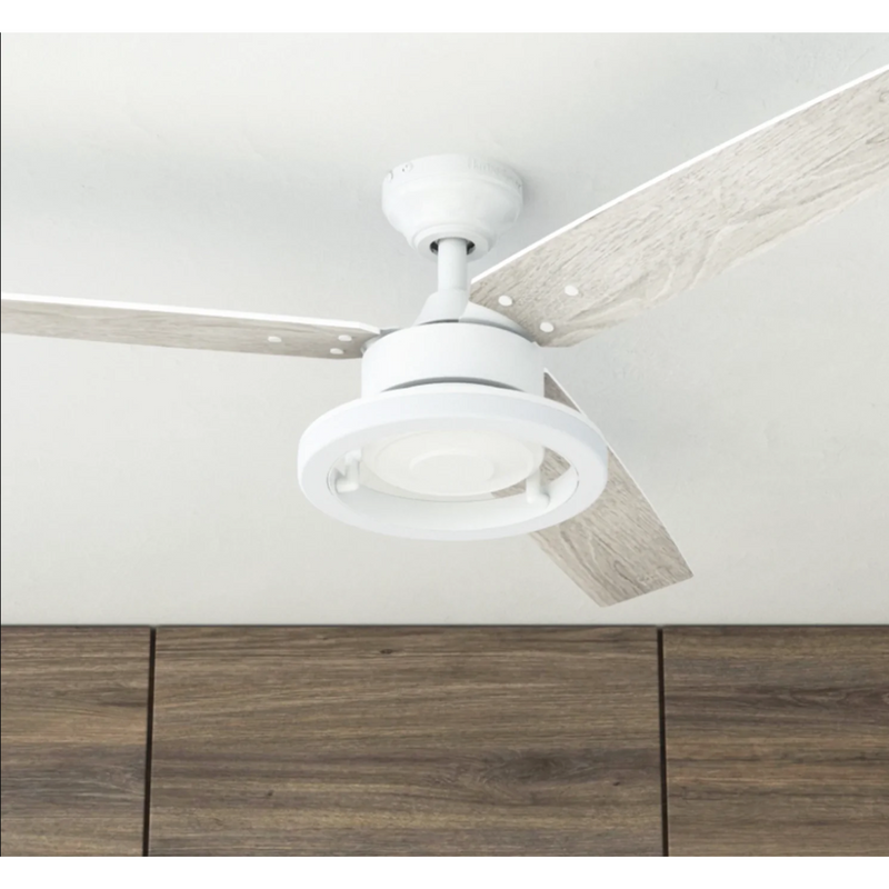 Prominence Home 52" Orbis White Ceiling Fan with LED Ring light and Remote