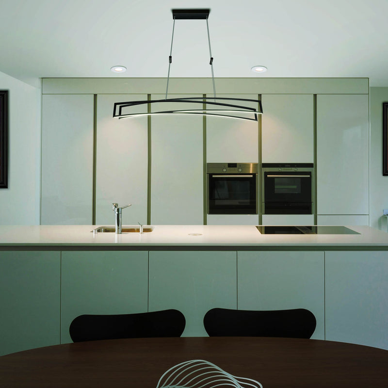 VONN Sirius 46" VMC33440BL Integrated LED Linear Chandelier in Black