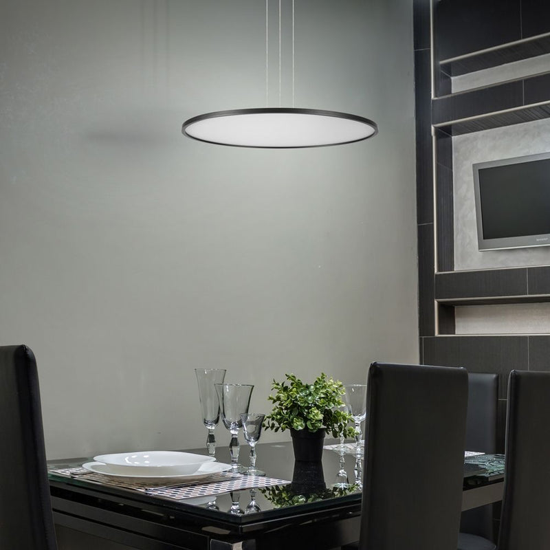 VONN Salm 24" VMC31840BL Disc LED Chandelier in Black