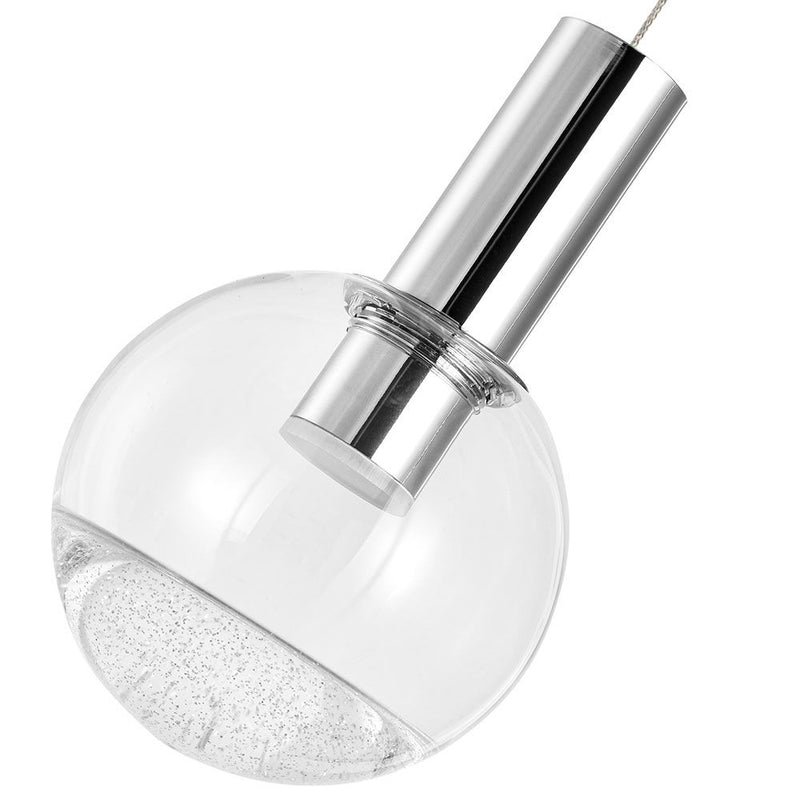 VONN Sienna 5-Light VAC3185CH Integrated LED Chandelier with Globe Shades - Polished Chrome