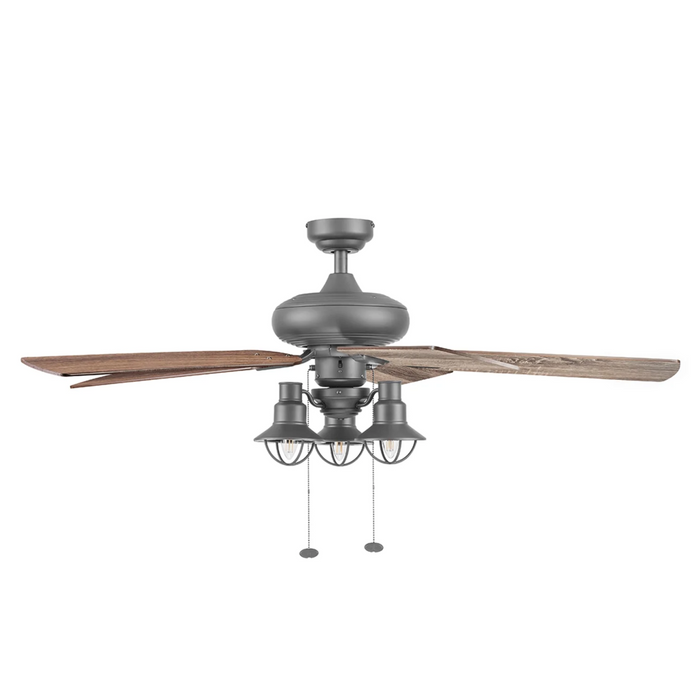 Prominence Home 52" Piercy Bronze Pull Chain Ceiling Fan