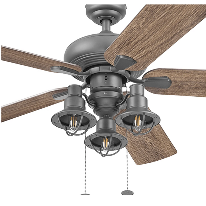 Prominence Home 52" Piercy Bronze Pull Chain Ceiling Fan