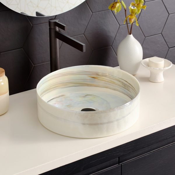 Native Trails Positano Series Glass Vessel Bathroom Sink