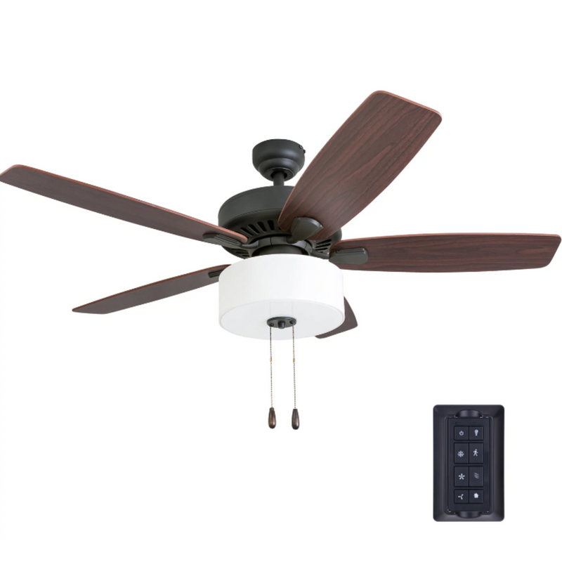 Prominence Home 52" Greybrook Bronze Pull Chain Ceiling Fan w/Remote
