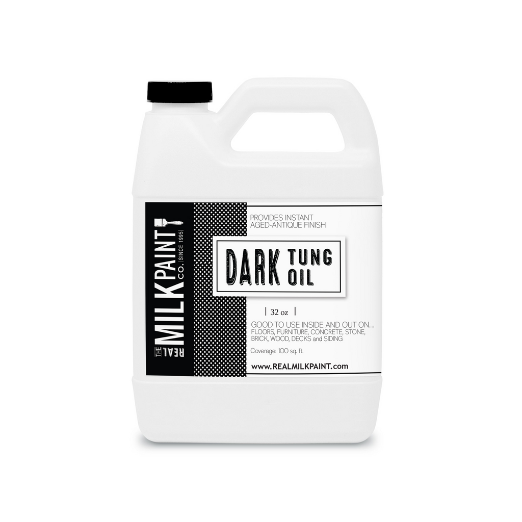 Real Milk Paint Dark Tung Oil Gallon Wood Finish 