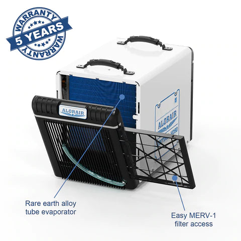 AlorAir Sentinel HD90 198 PPD Basement & Crawl Space Dehumidifier With Auto Defrost