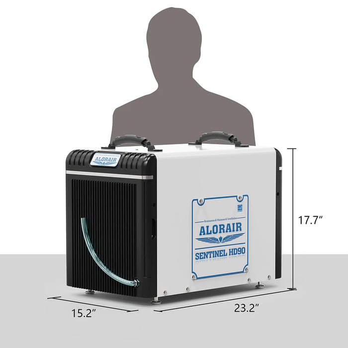 AlorAir Sentinel HD90 Energy Star Basement & Crawl Space Dehumidifier - None Condensate Pump