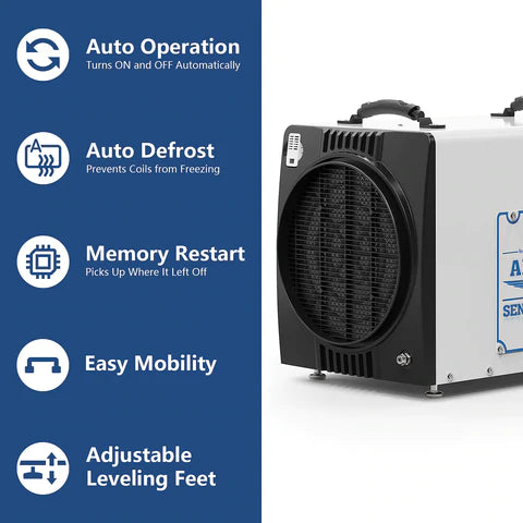 AlorAir Sentintel HDi90 Duct-able 198 PPD Basement Dehumidifier