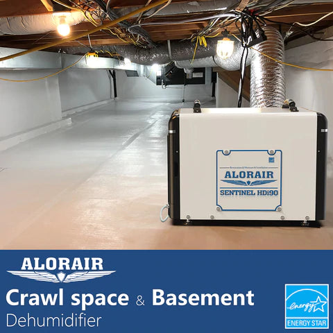 AlorAir Sentintel HDi90 198 PPD Basement Dehumidifier with Condensate Pump