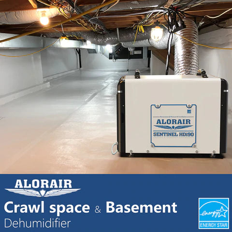 AlorAir Sentinel HDi90 Energy Star Basement & Crawl Space Dehumidifier with Condensate Pump