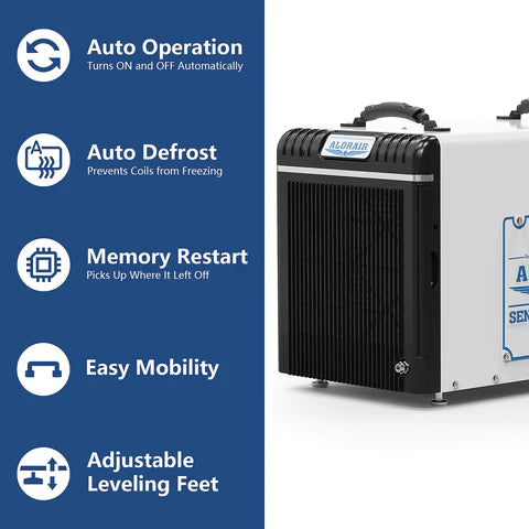 AlorAir Sentintel HDi90 198 PPD Basement Dehumidifier with Condensate Pump
