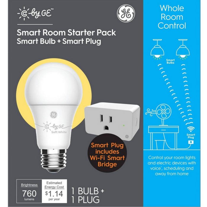 GE Lighting Smart Room Starter Pack - Smart Bulb + Smart Plug