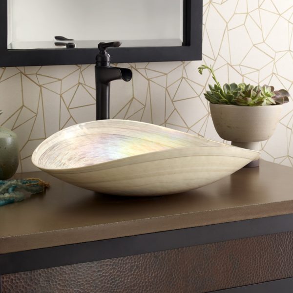 Native Trails Sorrento Series Glass Vessel Bathroom Sink