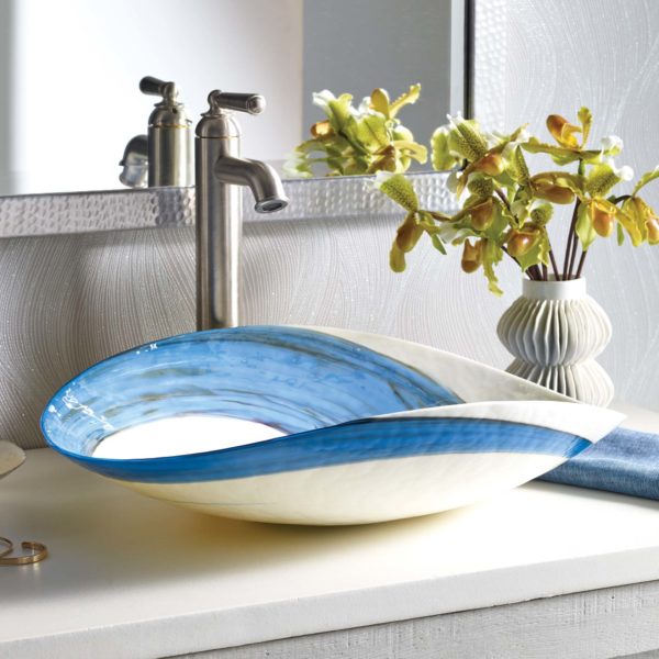 Native Trails Sorrento Series Glass Vessel Bathroom Sink