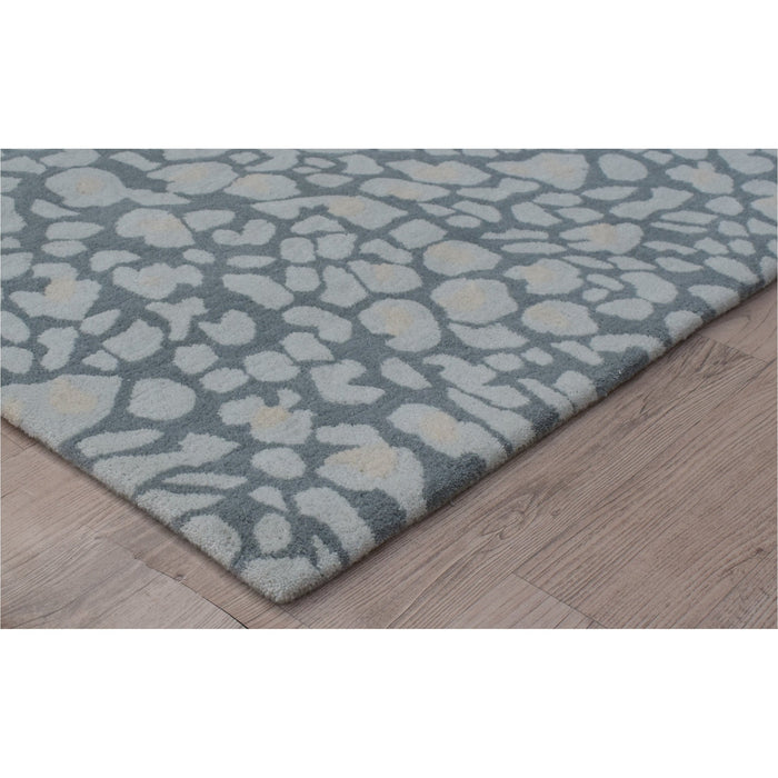 Organic Weave Stained Glass Handtufted Wool Rug