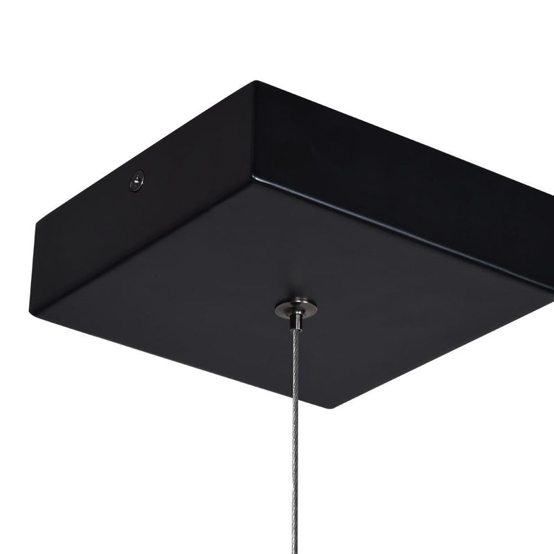 VONN Atria 51" VMCP35551BL Modern Square LED Chandelier with Suspension Cables in Black