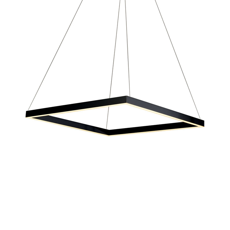 VONN Atria 20" VMC31620BL Modern Square LED Chandelier with Adjustable Suspension in Black