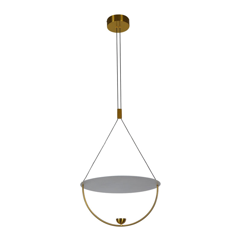VONN Artisan Como16" VAP224H1AB Integrated LED Pendant Light in Antique Brass