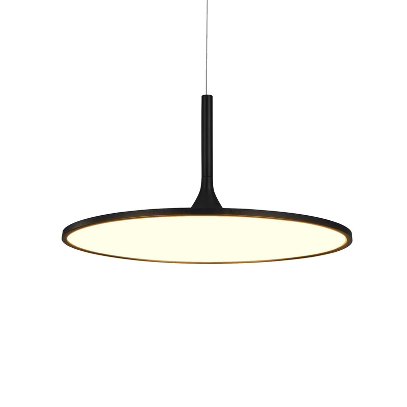 VONN Salm 24" VMC31820BL Modern Disc LED Chandelier in Black