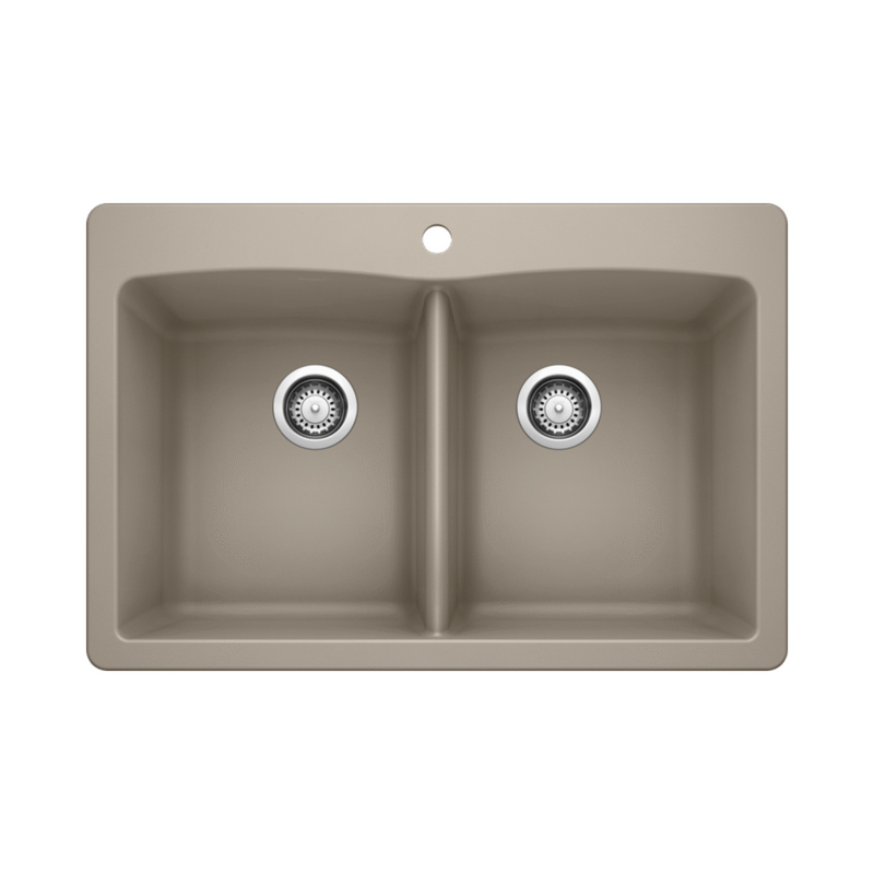 Blanco Diamond Equal Double Dual Mount SILGRANIT Kitchen Sink