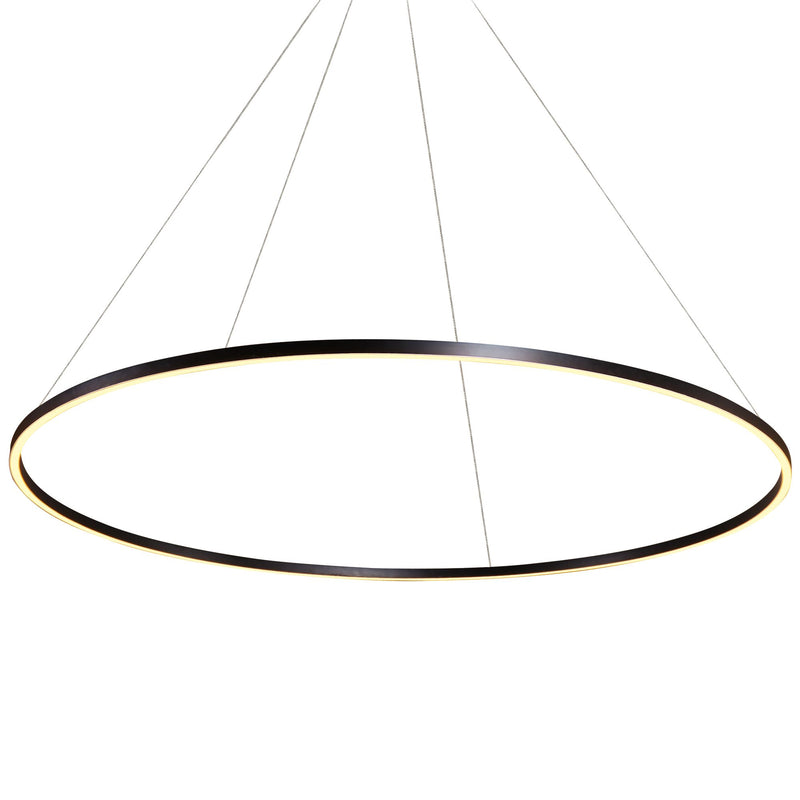 VONN Tania 72" VMC34972BL Modern Circular LED Chandelier in Black
