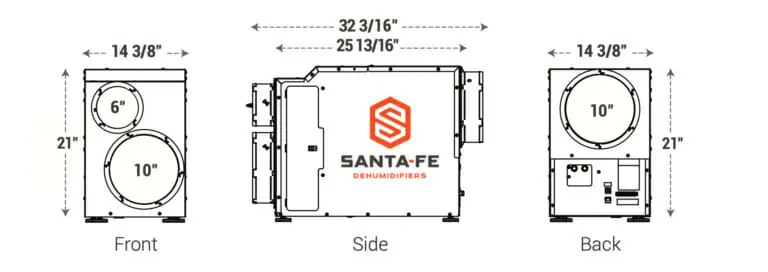 Santa Fe ULTRA120 Whole Home Dehumidifier