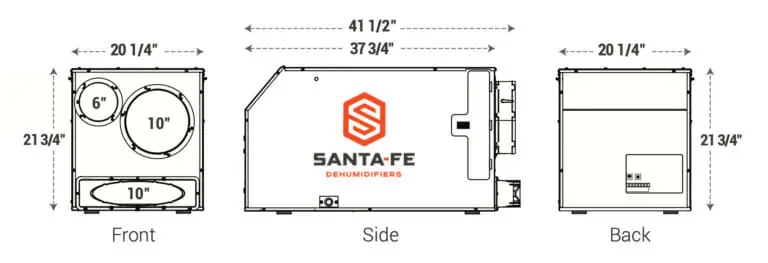 Santa Fe ULTRA205 Whole Home Dehumidifier