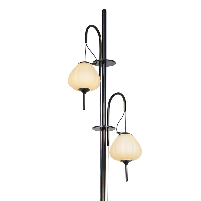 VONN Lecce 70" VAF5222BL Integrated LED Floor Lamp with Glass Shades